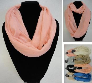 Light Weight Infinity Scarf [Solid Colors]